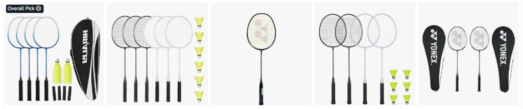 Lightweight Badminton Rackets
