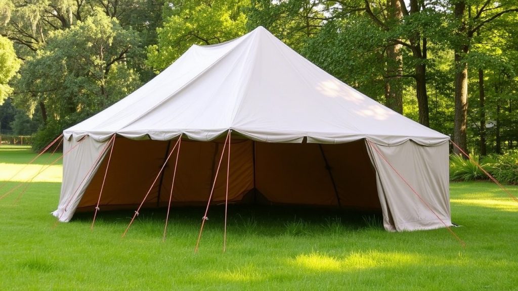 Double-Wall Tents for Optimal Temperature Regulation