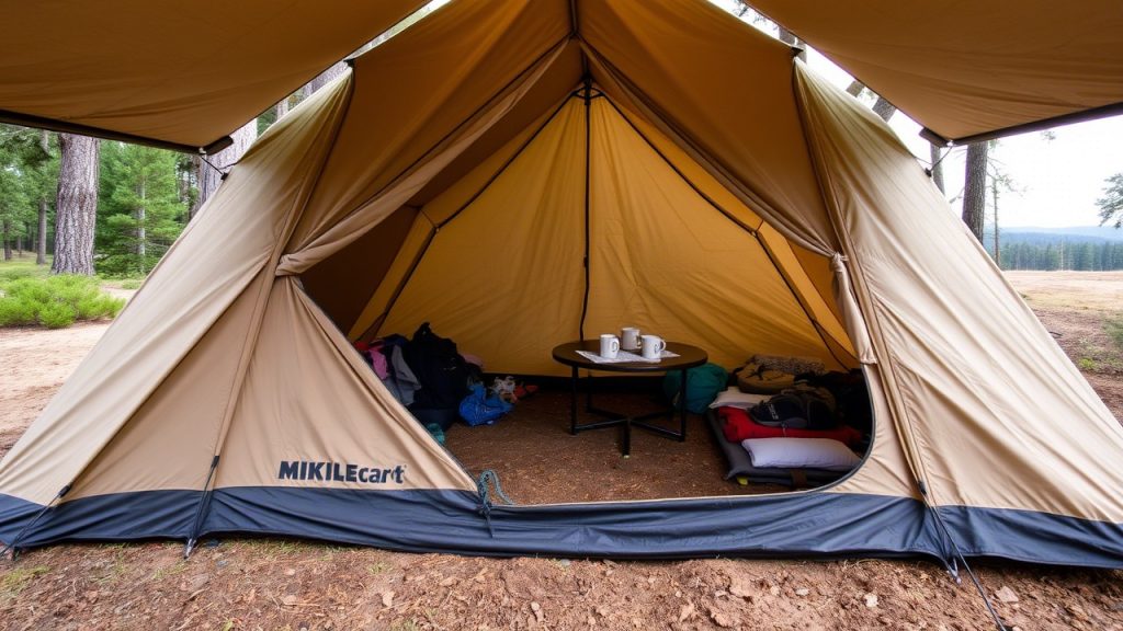 Use a Tent with Roof or Ground Vents