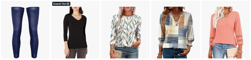 sleeve length clothing