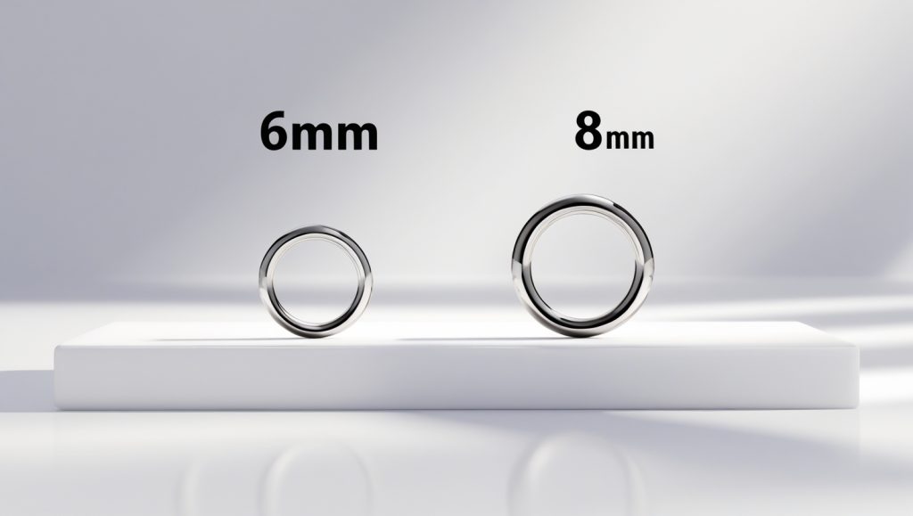6mm vs 8mm Ring