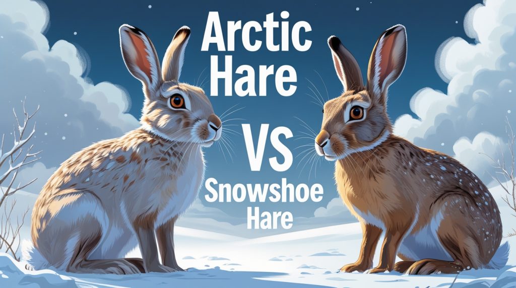 Arctic Hare vs Snowshoe Hare