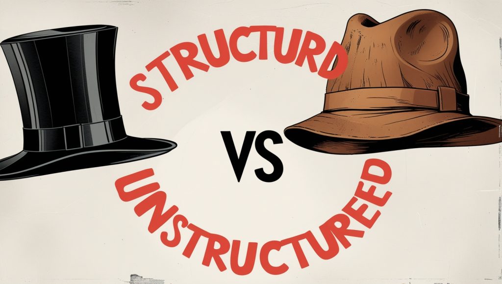 Structured vs Unstructured Hat
