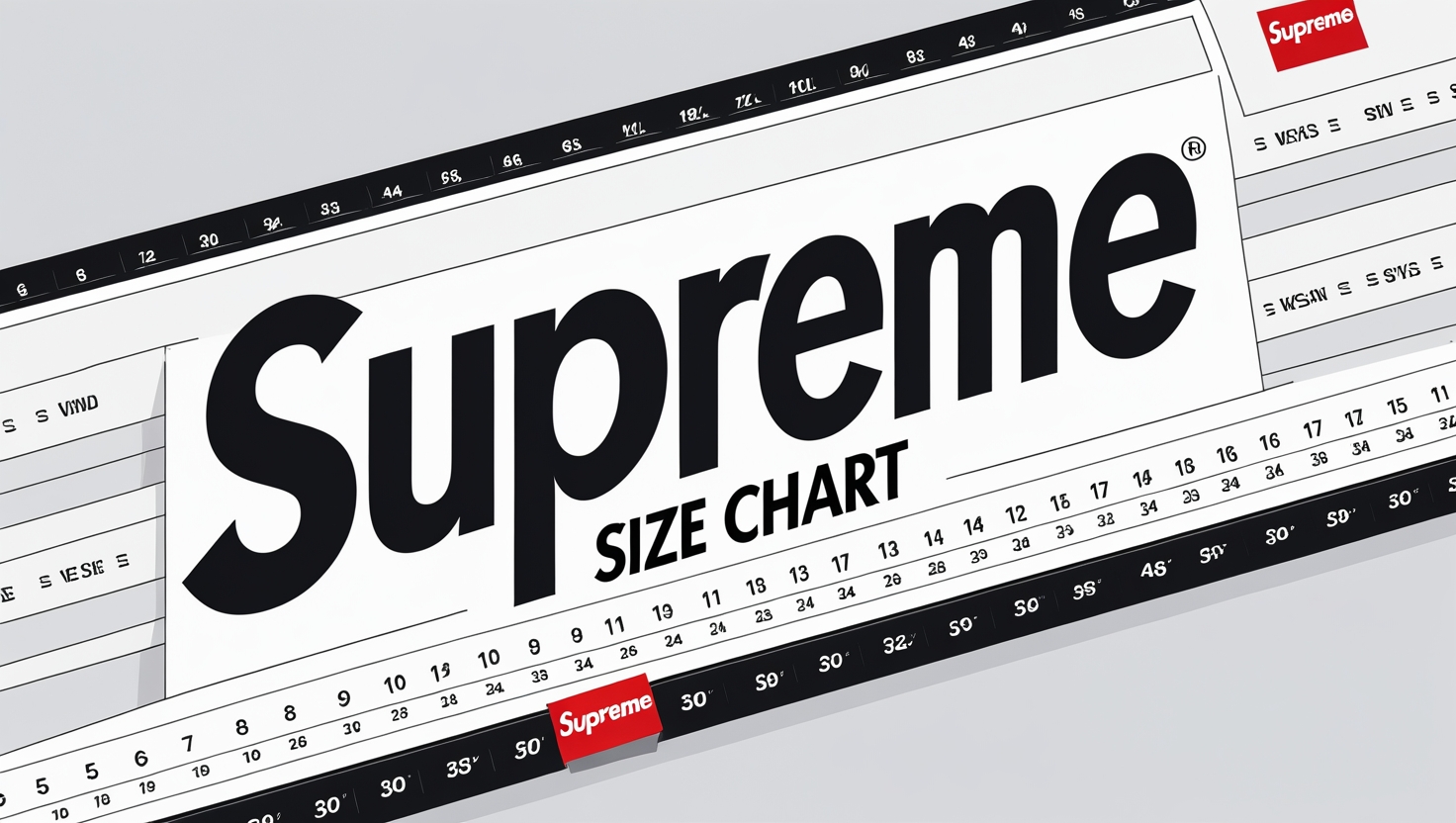 Supreme Size Chart for Hoodies, Tees, Jackets, Shoes & More