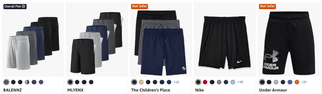Youth Sports Shorts
