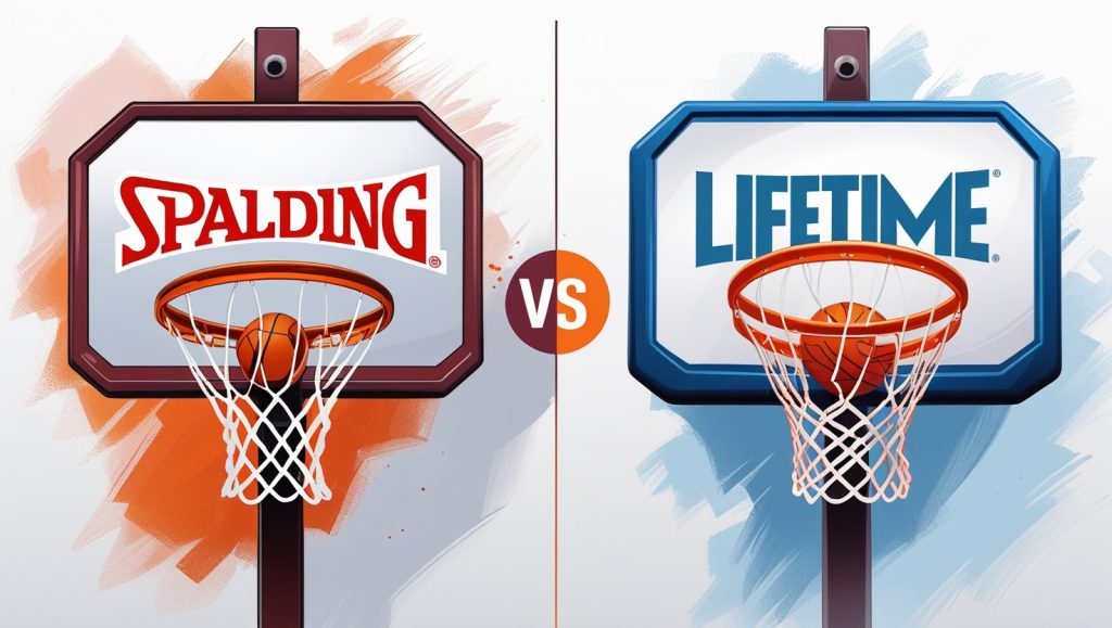 spalding vs lifetime basketball hoop