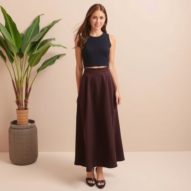 A-Line Skirt and Fitted Top