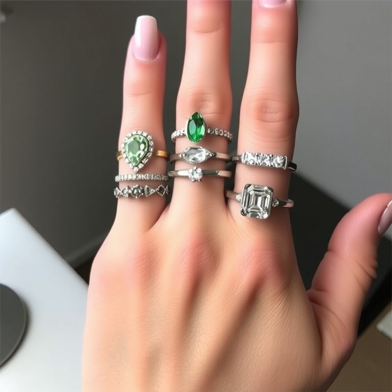 Ring Stacking: A Statement on Each Finger