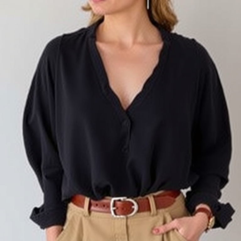 Belts and Layered Tops: A Defined Silhouette