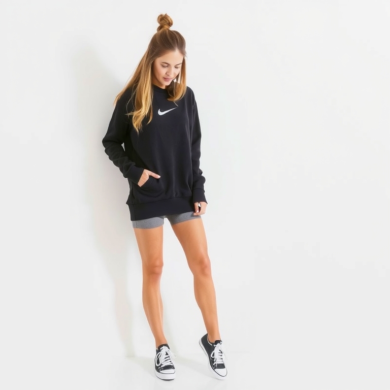 Sweatshirt Dress and Leggings