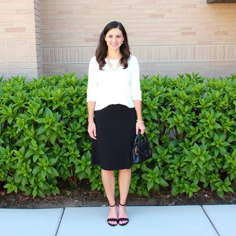 The Smart Casual Skirt and Blouse