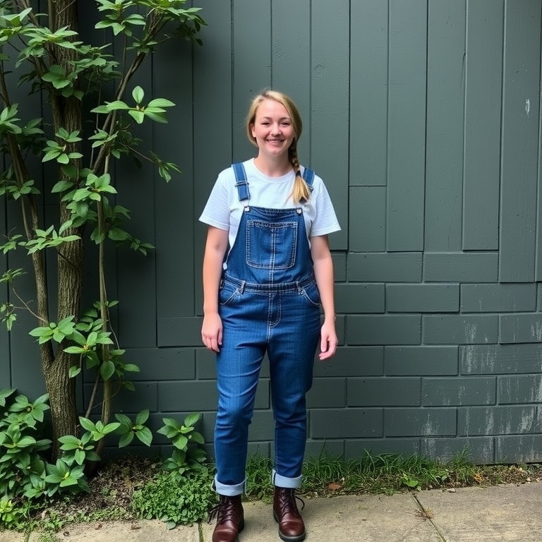 Overalls and a T-Shirt