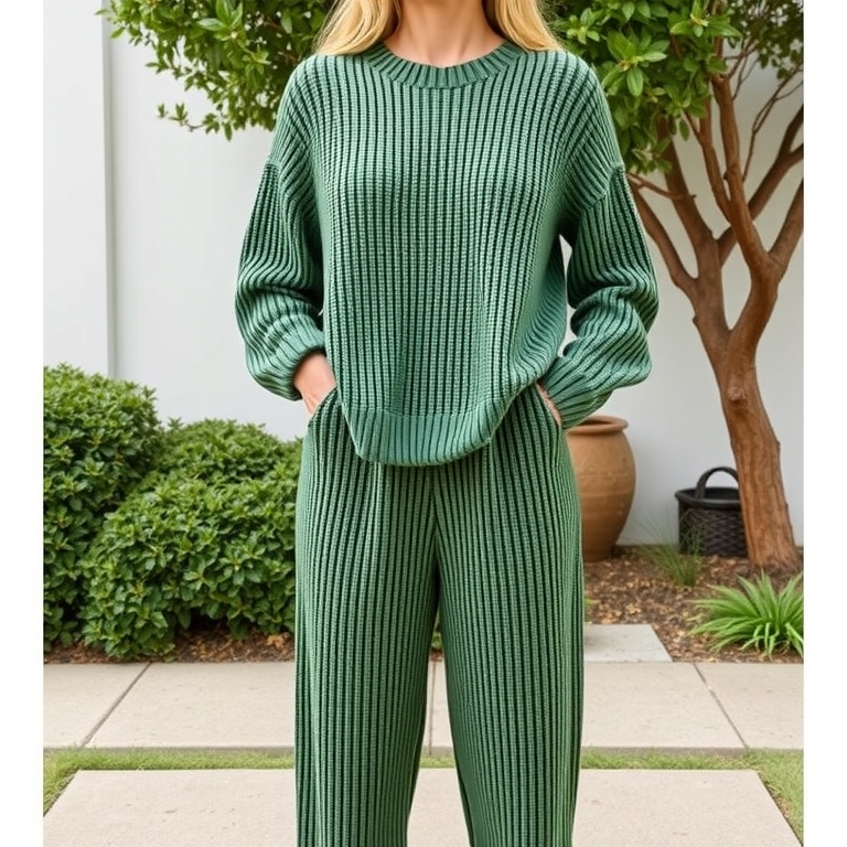 Knit Set (Top and Pants)