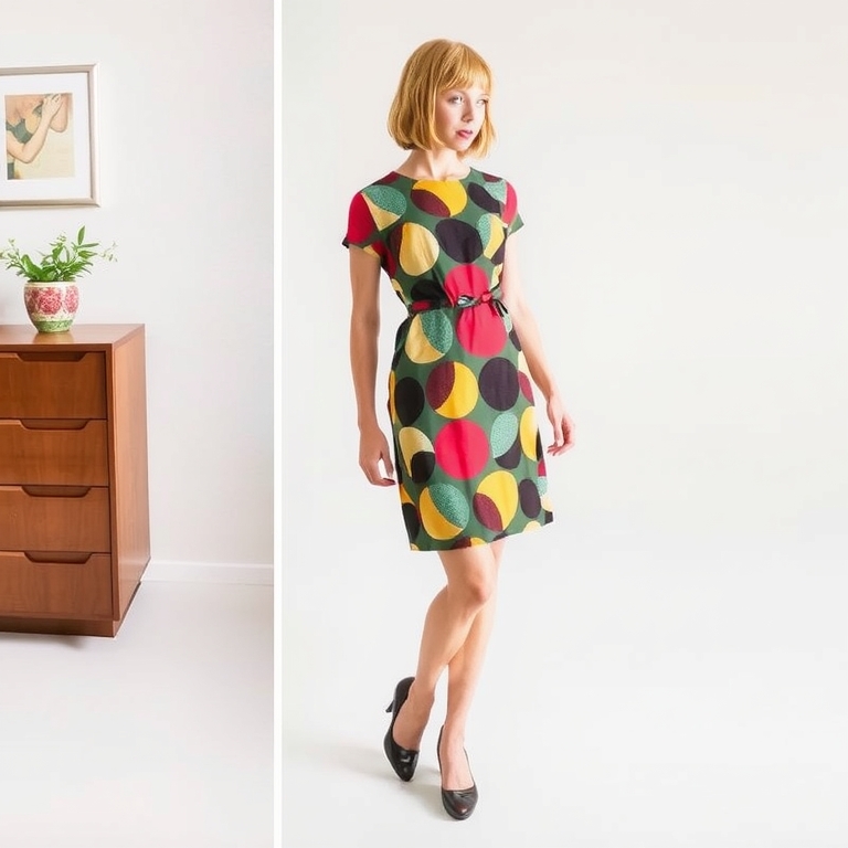 1960s Mod Mini Dress
