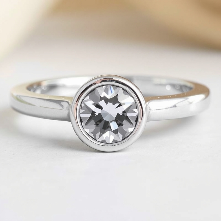 The Bezel-Set 5.5mm Band:  Gemstone Focus