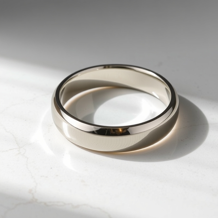 The High-Polished 2.8mm Band:  Sleek Simplicity