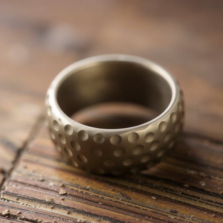 The Hammered Texture Band: A Modern Rustic Feel