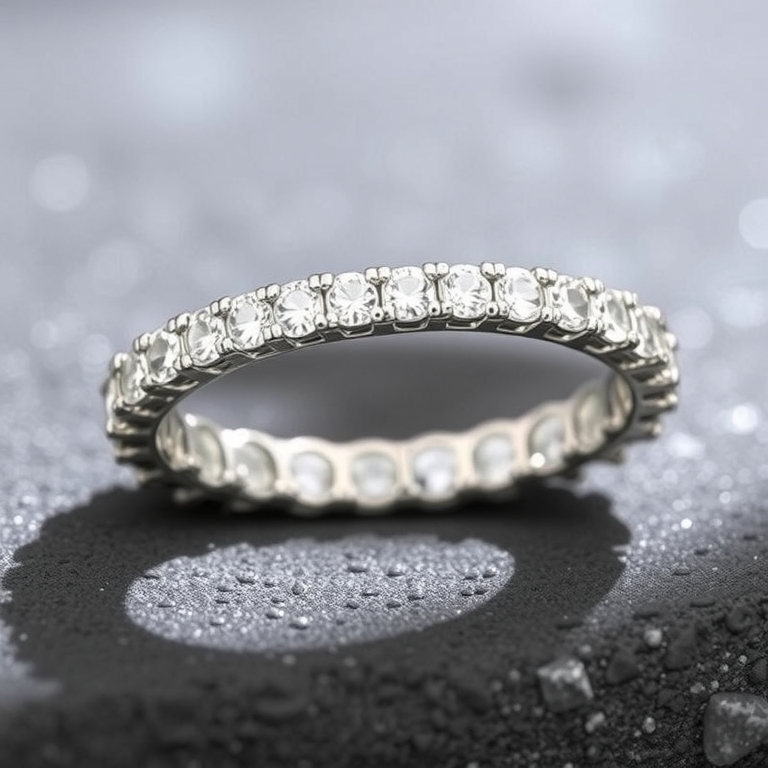 The Gemstone-Encrusted 5mm Band: Luxurious Sparkle