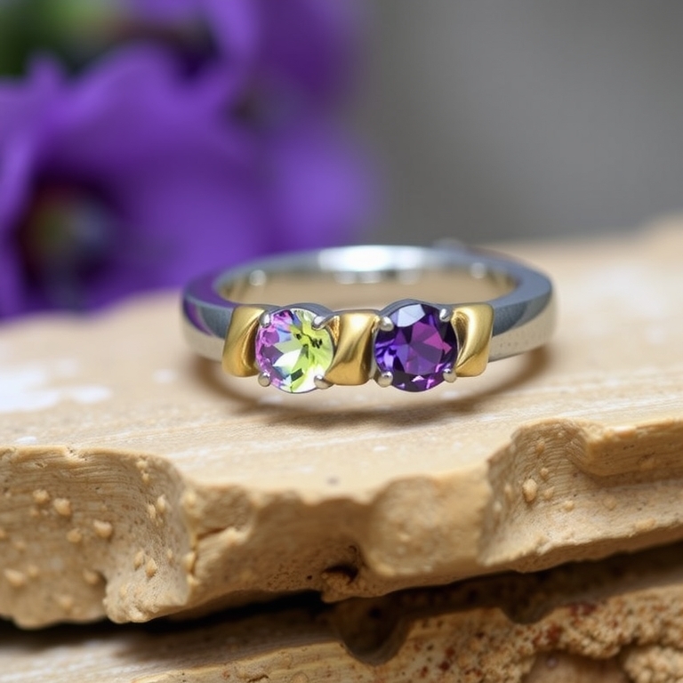 Channel-Set Gemstone Band