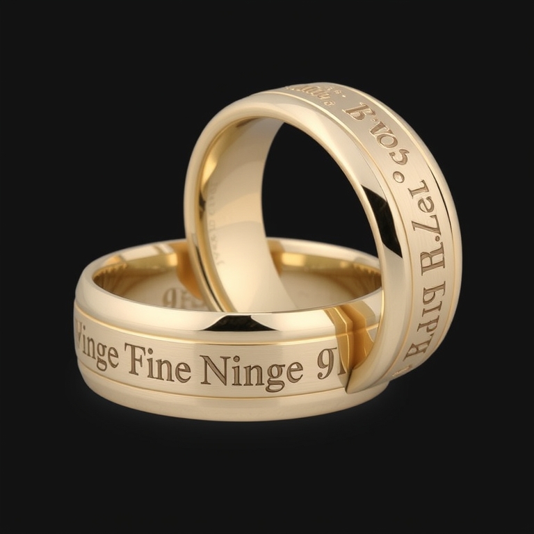 Matching Engraved Bands (various widths)