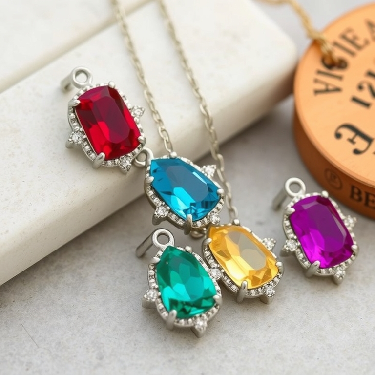 Matching Gemstone Accents (various widths)