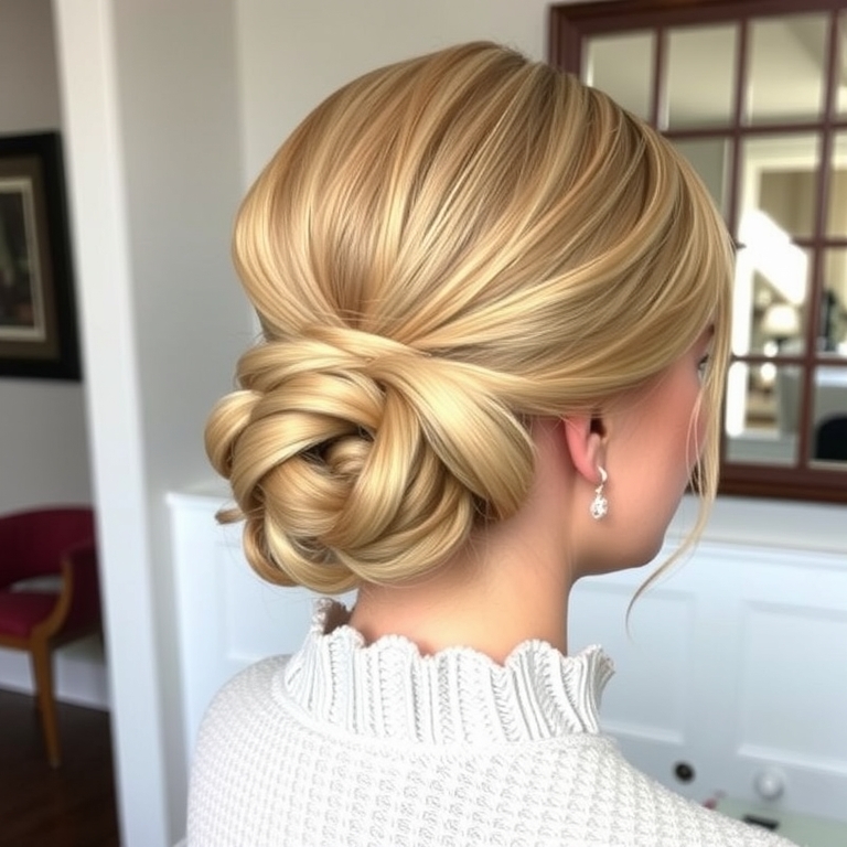 Elegant Updo with Short Hair
