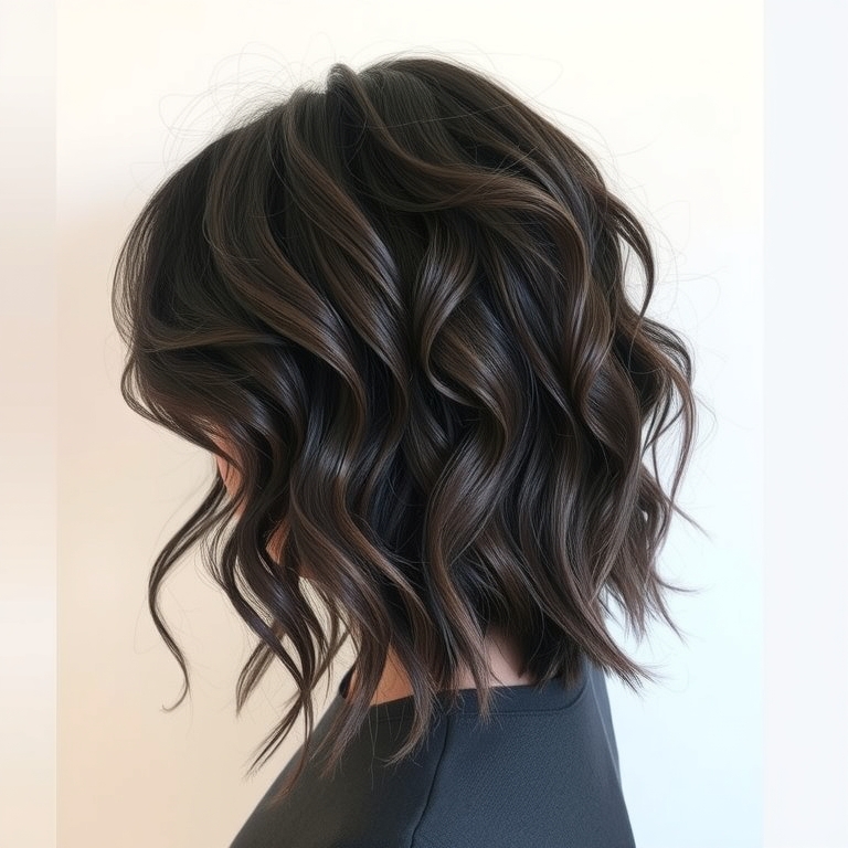 Wavy Shag for a Carefree Look