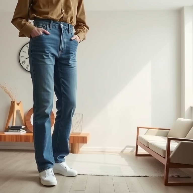 Classic Straight Leg Jeans for Timeless Style - senior jeans idea