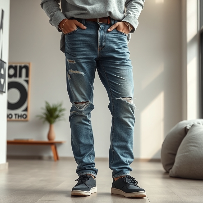 Distressed Jeans: Casual Yet Stylish - senior jeans idea