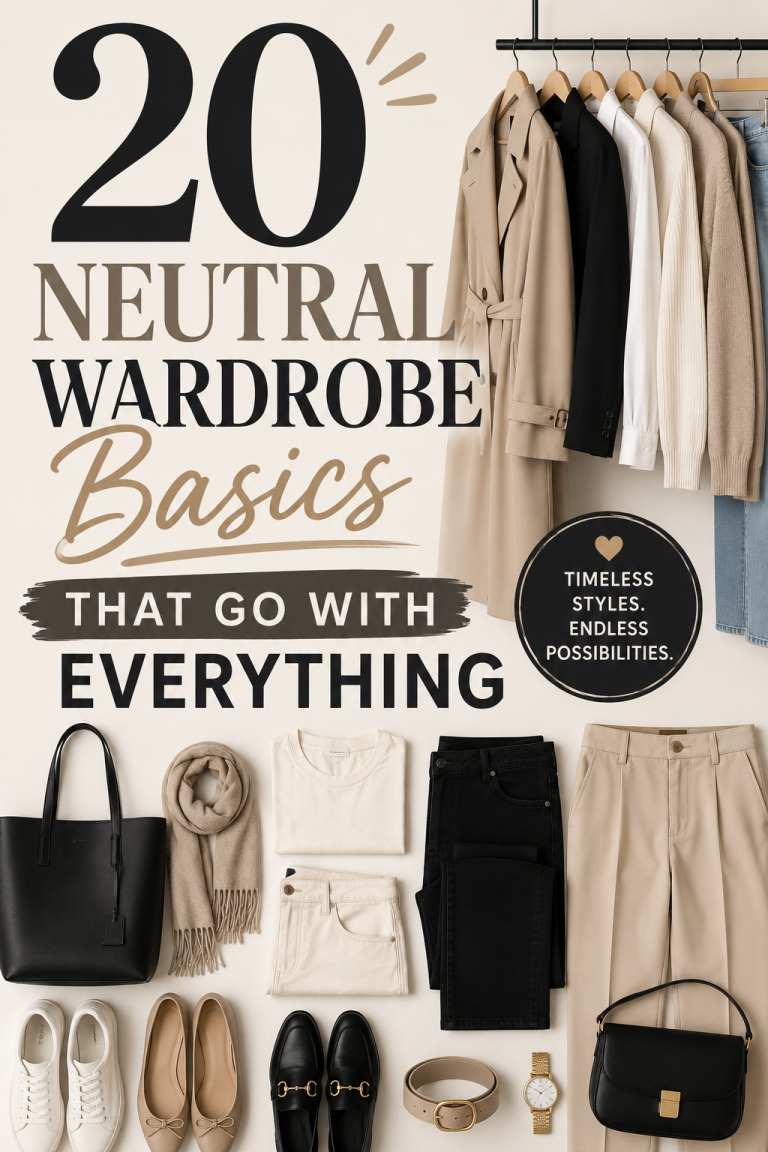 20 Neutral Wardrobe Basics That Go With Everything