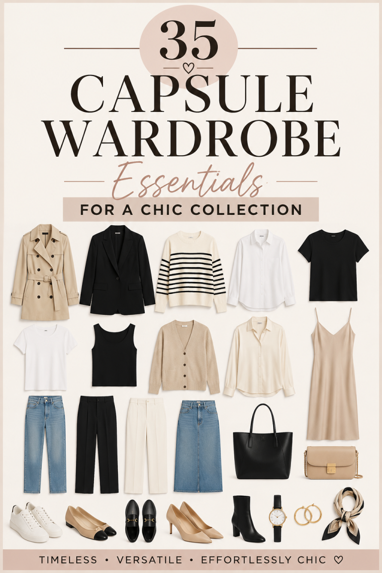 35 Capsule Wardrobe Essentials for a Chic Collection